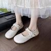 French pearl bow Mary Jane shoes women's 2025 new versatile skirt single shoes gentle wind ballet shoes