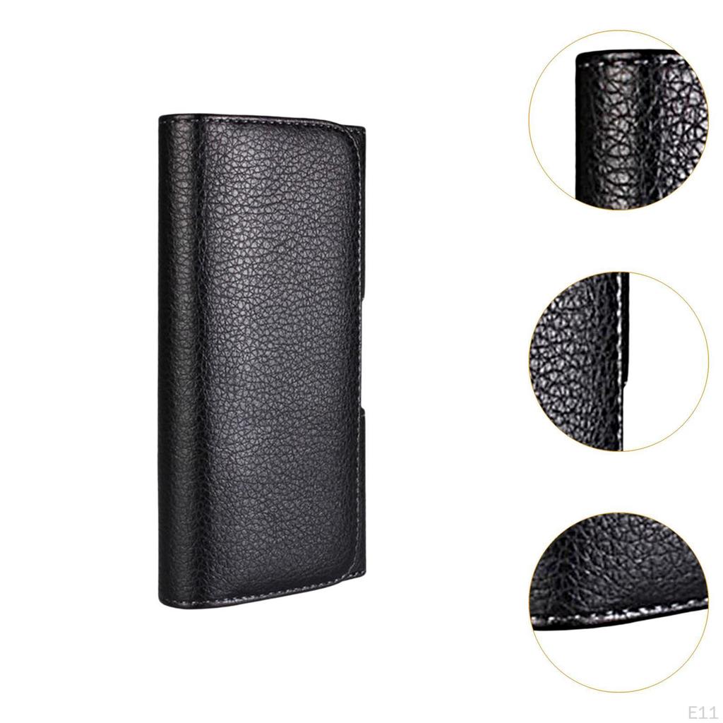 Bolsa de Cintura Masculina com Clipe de Cinto Porta-Celular Bolsa de Cintura Casual para Homens