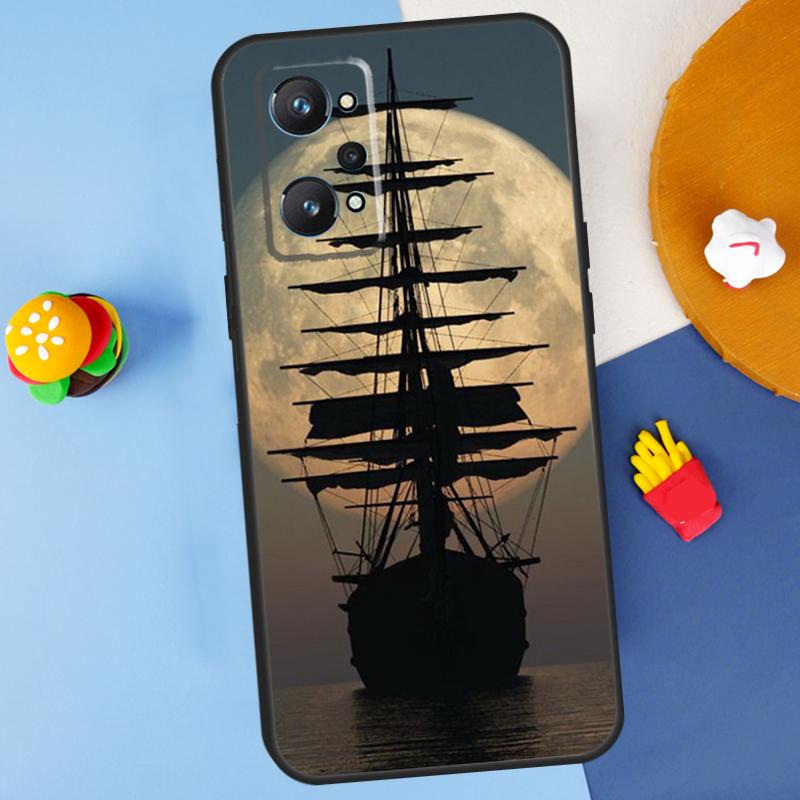 

Sailing Pirate Ship Boat For Realme 14 13 12 10 11 Pro Plus GT 6 6T 5 GT7 Pro C55 C51 C21Y C25S C67 C75 C53 C61 Case Realme 12 Pro