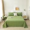 Cotton Thick Bed Flat Sheet for Double Bed Plain Top Sheets Single/Queen/King Flat Bedsheets Soft Home Bed Linen Sheets