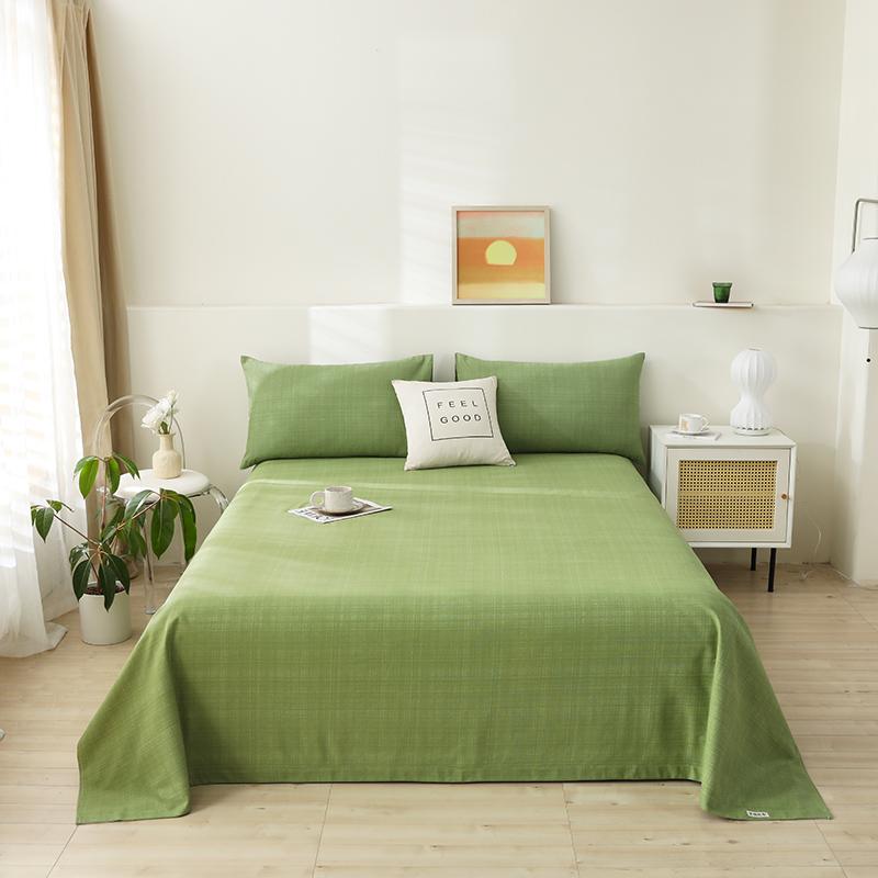 Cotton Thick Bed Flat Sheet for Double Bed Plain Top Sheets Single/Queen/King Flat Bedsheets Soft Home Bed Linen Sheets