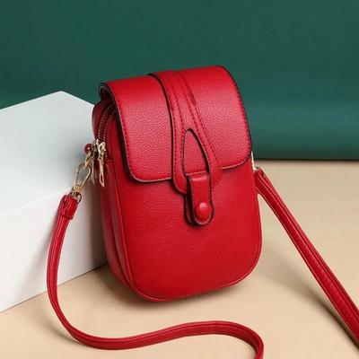 Vintage Fashion Small Shoulder Bags For Women Retro PU Leather Crossbody Phone Purse Messenger Bag