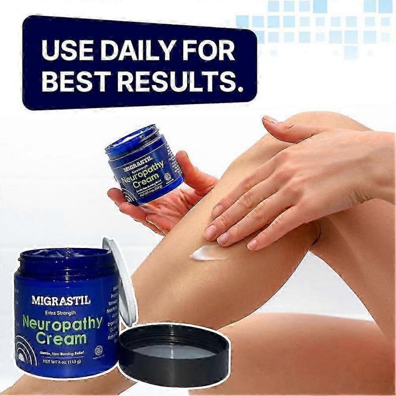 Extra Strength Neuropathy Cream, Neuropathy Relief Massage Cream for Feet, Legs, and Hands