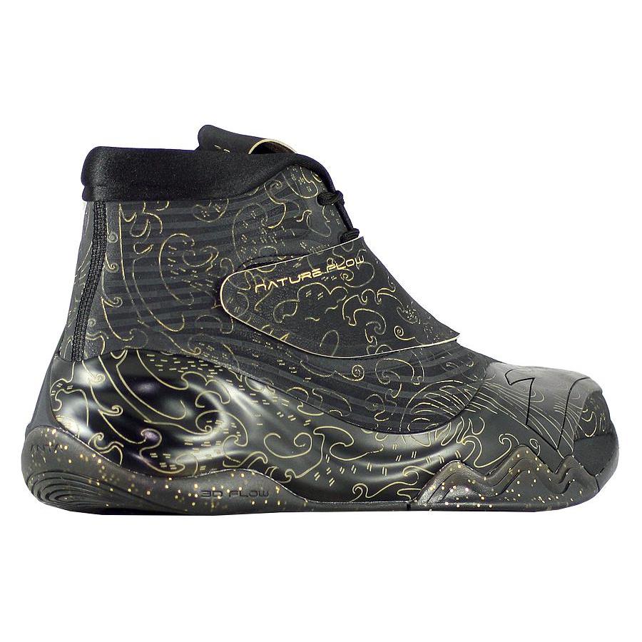 Anta KT6 Ammortizzanti Antiscivolo Resistenti all'Abrasione Traspiranti Scarpe da Basket Basse Uomo Nero Oro 112111101-16