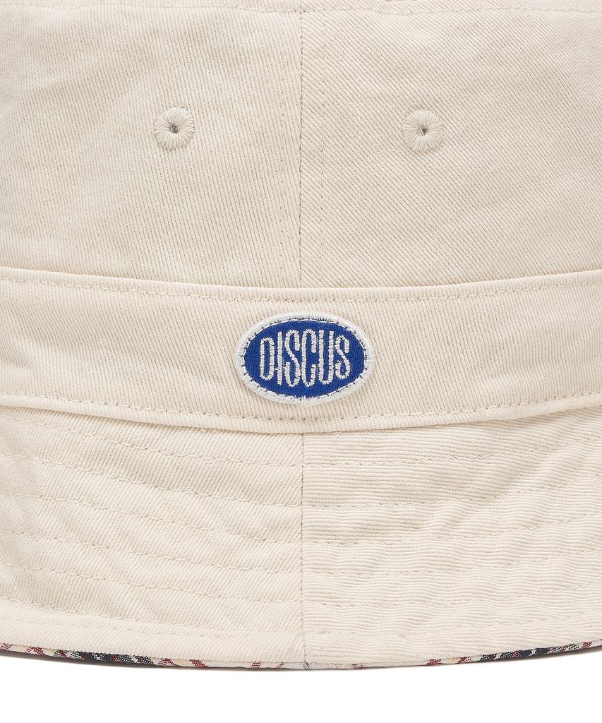 DISCUS ATHLETIC Reversible Cotton Bucket Hat Cream