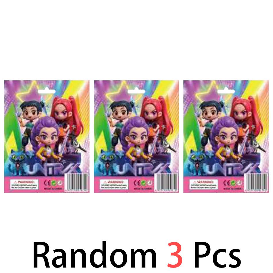 Anime Q Version Kpop Dämonenjäger Box Dämonenjäger Rumi Mira Zoey Tiger Spielzeug Schreibtischdekoration Statue Ornament Kind Weihnachtsgeschenk