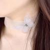 50Pcs 3D Organza Fabric Butterfly Appliques Clothes Sewing Patch  Bridal Hair Accessories