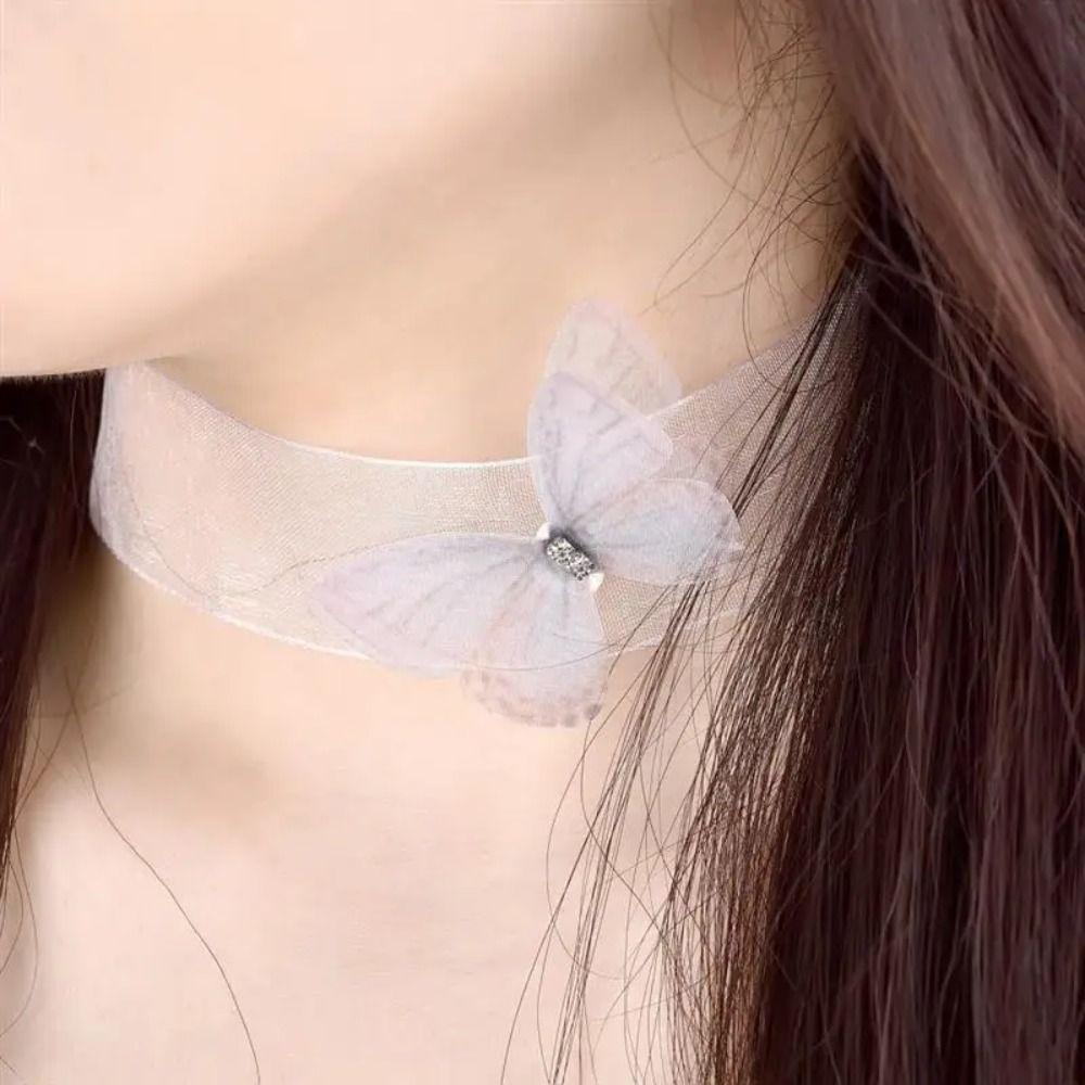 50Pcs 3D Organza Fabric Butterfly Appliques Clothes Sewing Patch  Bridal Hair Accessories