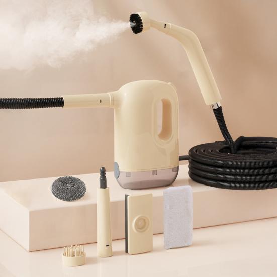 Steam Cleaning Machine 1200W High Power Fast Preheating Ergonomic Comfort Design 3.0BAR High Pressure Steam Cleaner