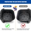 Air Fryer Rubber Bumpers, 4 Packs Replacement Parts for Tant Vortex Gourmia Cosori and Other Air Fryers, Air Fryer Accessories Silicone Protective
