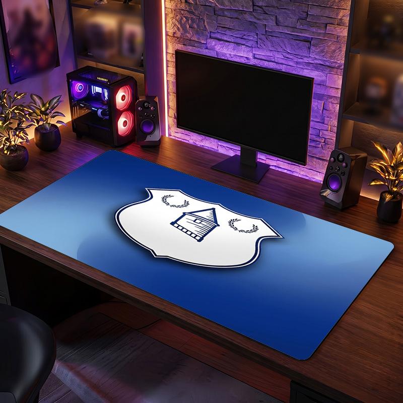 Everton Fußball Druck Großes Mauspadd, Rutschfeste Erweiterte Gaming Schreibtischmatte für Büro Zuhause
