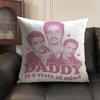 Hot Actor Cool Man PPedro Pascal Pillow Case DoubleSided Printing Short Plush Sofa Cushion Cover Bedroom Bedside Pillow