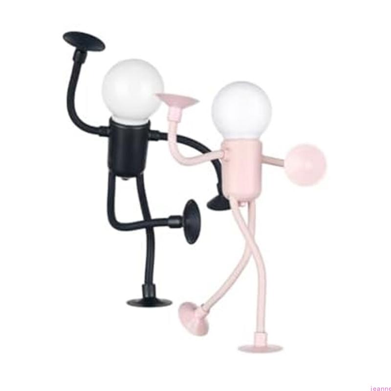 Lampe de nuit Homme Ampoule Créative Drôle Design Innovant à Ventouse Portable Alimentée par Piles Convient pour la Décoration Intérieure
