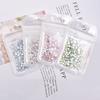 350 STÜCKE Nail Art Flache Nägel Schnee Protein Glas Kristall Farbe Diamant Zubehör Nagelanhänger 3D Nail Art Nageldeko Glitzer DIY Edelsteine