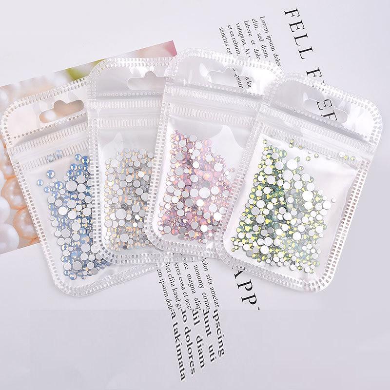 350 STÜCKE Nail Art Flache Nägel Schnee Protein Glas Kristall Farbe Diamant Zubehör Nagelanhänger 3D Nail Art Nageldeko Glitzer DIY Edelsteine