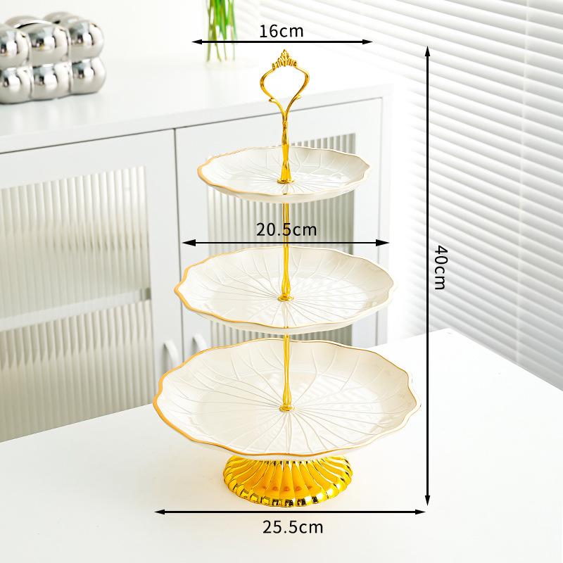 Lotus-shaped Fruit Tray Living Room Home Candy Tray Front Desk Snack Tray Beauty Salon Dessert Fruit Skewers