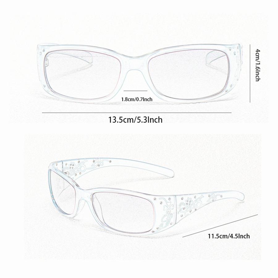 2PCS Vintage Classic Pattern Decoration Women's Sunglasses Y2K Suitable For Travel Vacation Decoration Glasses