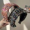 Knitted Texture Tweed Knitted Hairband Handmade Craftsmanship Anti-Slip Headband  For Women
