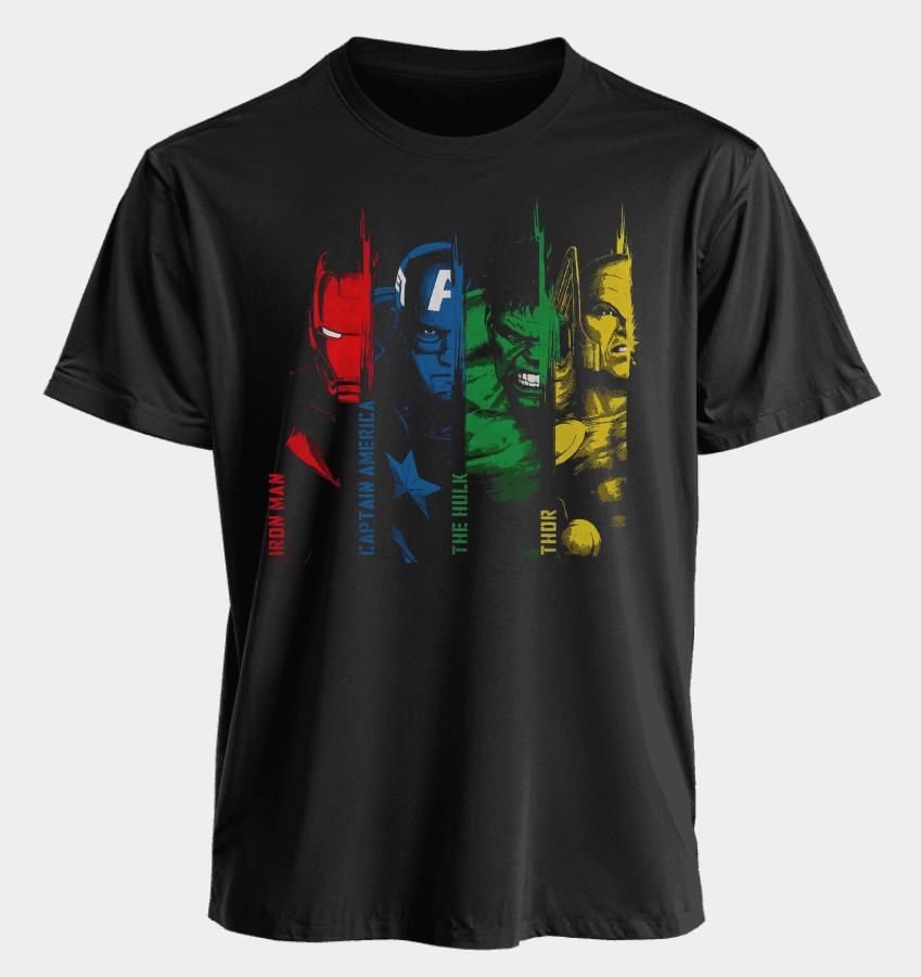 Men's and Women's T-shirts Iron Man Captain America Summer USA Spring and Autumn Sports Fitness Oversized Short-sleeved