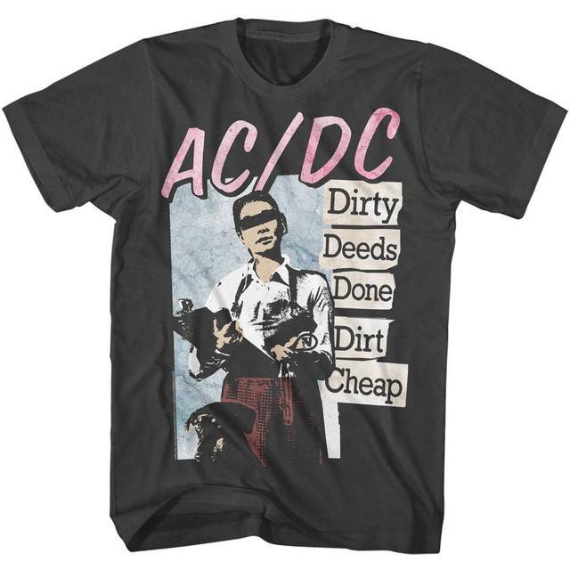 ACDC Dirty Deeds Smoke Adult Unisex T-Shirt S