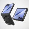 Magnetic Wireless Charging Kickstand Phone Case for Samsung Galaxy Z Flip7 FE Flip 7 6 5 Hinge Protect Glass Film Leather Cover