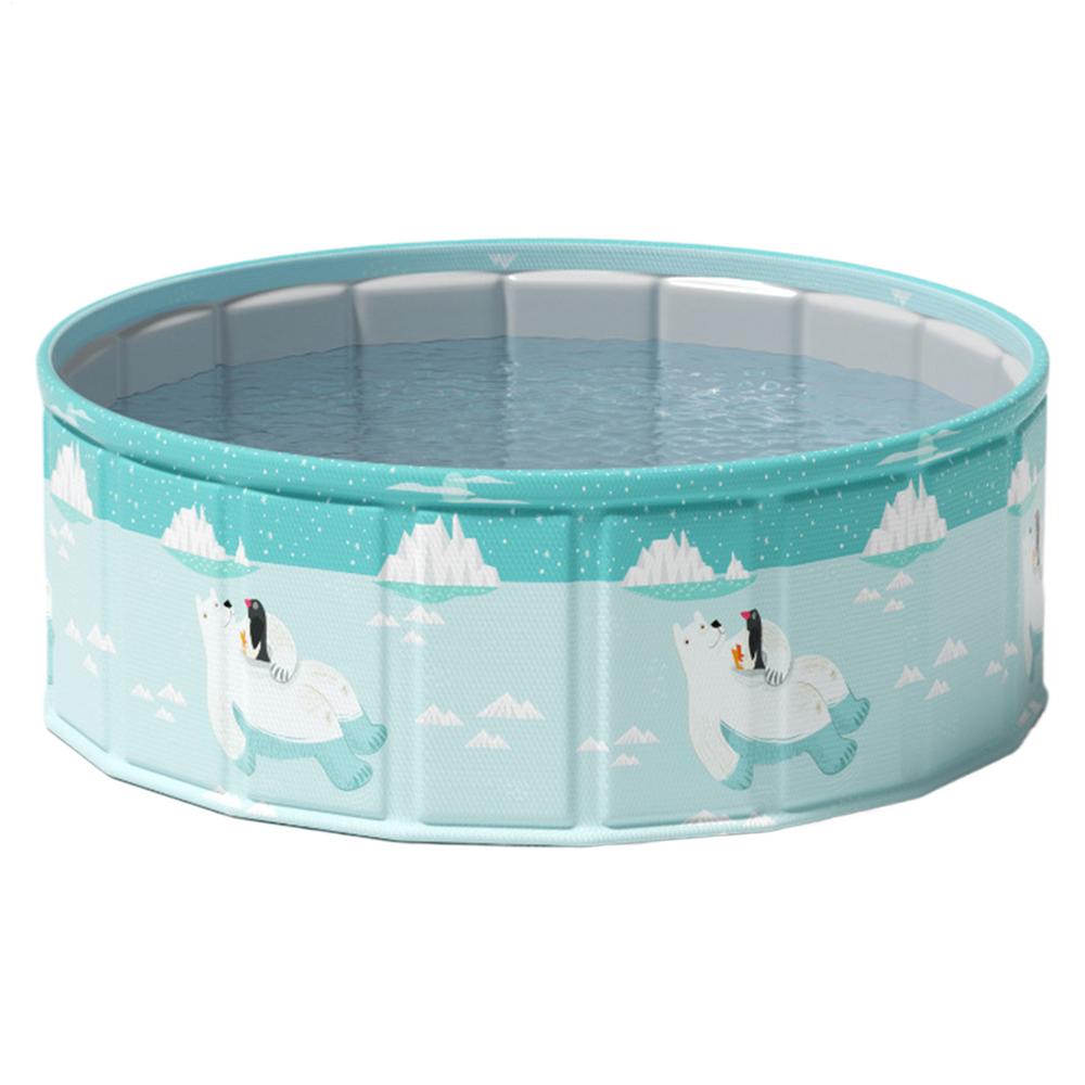 Non Inflatable Foldable Swimming Pool Foldable Frame Pool Summer Water Party Pool Pet Bathing Tub Fold Up Pool For Games Baby