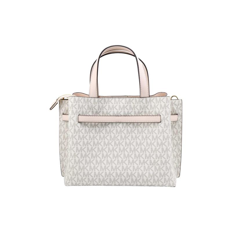 Michael Kors Handbag Emilia Presbyopic Patchwork Ogo Square Braided Zipper Commuting, Artificial Leather, Shoulder Bag, Crossbody Bag, Handbag Small