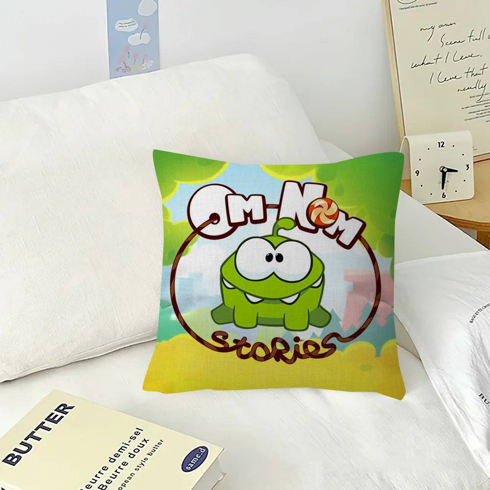 Anime o-o-Om Fun Nom Stories  Pillow Gift Home Office Decoration Bedroom Sofa Car Cushion Cover Case 45x45