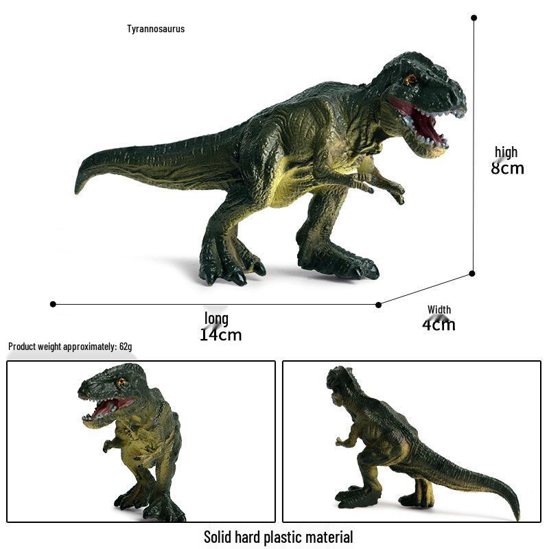 Children's Dinosaur Toy Set: King Kong, Tyrannosaurus Rex, Aurochs, Pachycephalosaurus, Spinosaurus, Therizinosaurus Model.