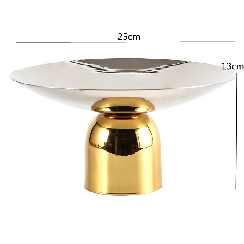 Spherical Metal Storage Tray, Circular Fruit Tray, Snacks, Candy Bowl, Kitchen, Tableware, Modern Art, Living Room Decoration