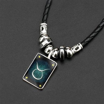 Pendant Luminous Woman Clavicle Choker Korean Neck Jewelry Men Necklaces 12 Constellation Necklaces