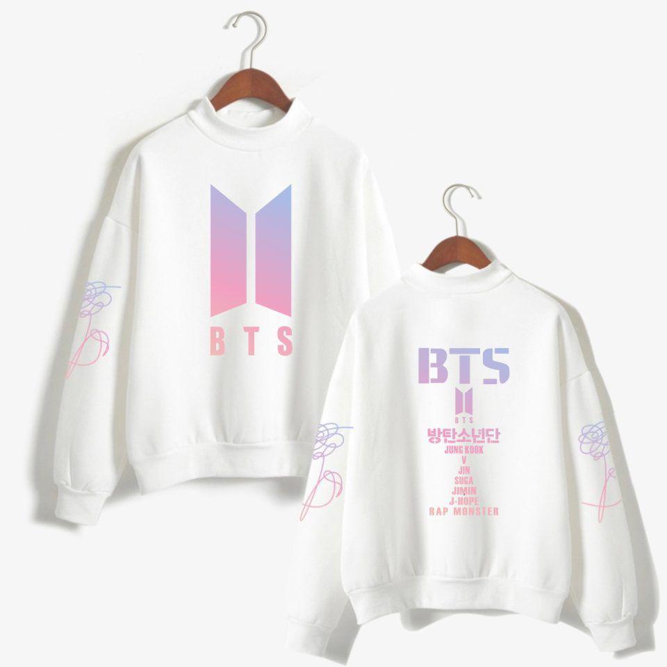 Bts Kpop In Bloom Sweater Unisex Jung Kook Hoodie Bangtan Boys Stylish Comfortable Cotton Blend