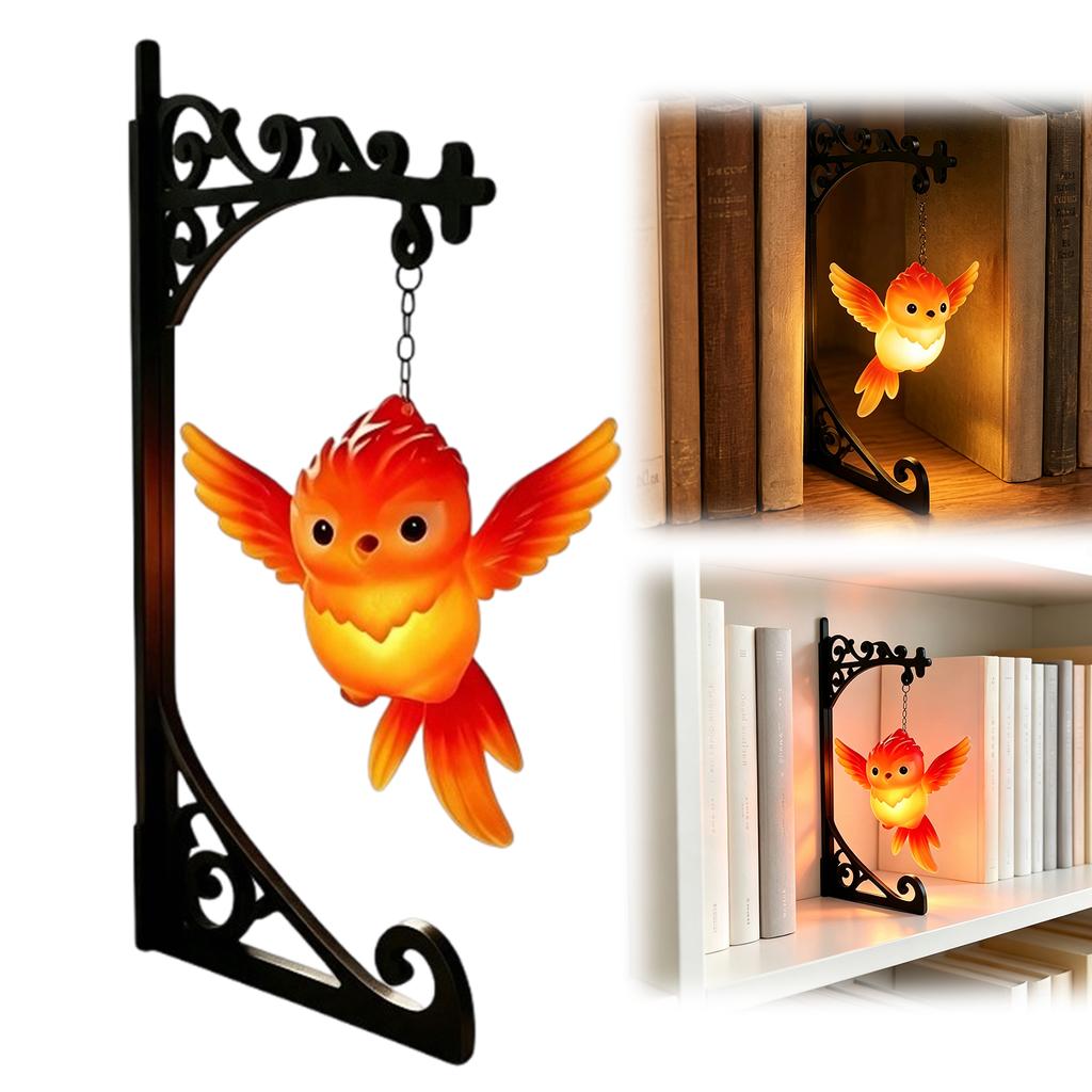 Bookend Lamp Owl Iron Metal Shelf Light Organizer Vintage Decor Figurine for Home Library Reading Room Office Bookshelf Gift
