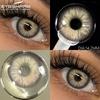 1 Pair Blue Color Contact Lenses Colored Lenses for Eye Beauty Makeup Gray Pupils Lens Yearly Cosmetic Green Contacts