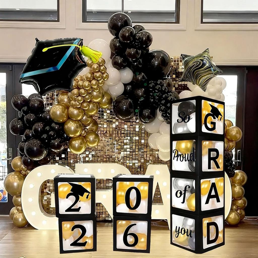 Box - Black Version - Venue Decoration - Surprise Box - Graduation Party Gift Box