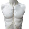 New Chest Chain, Fashionable White Diamond Colored Diamond Chest Rest, Sexy Rhinestone Body Chain Accessories Women'S Body Chain