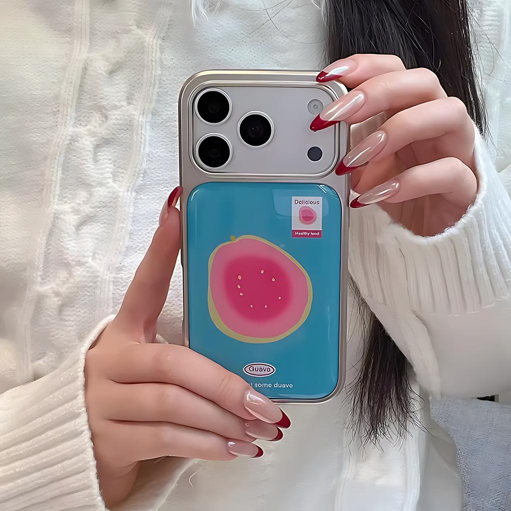Vibrant Fruit Coconut & Guava Phone Case for iPhone 17 16e 16 15 14 13 12 11 Air Pro Max X XR XSMAX 8 7 Plus Luxury Clear Cover