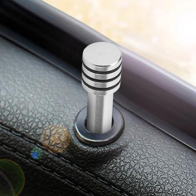 2/4Pcs Auto Security Door Lock Pins Aluminum Alloy Car Interior Door Locks Universal Auto Safety Door Buttons for Vehicle Parts