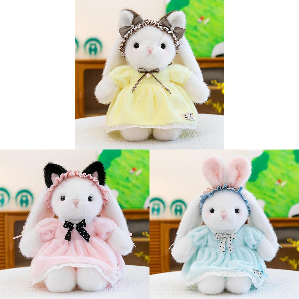 Princess Dress Bunny Plush Toy For Girls Bedtime Decor And Gift Idea