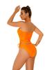 2024 Retro Backless Solid Color Bikini Swimsuit