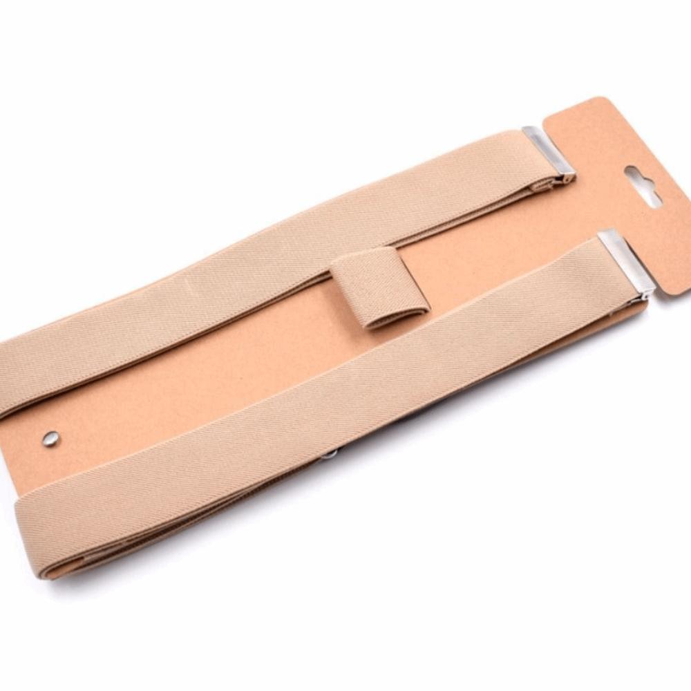Button End Vintage Suspenders Leather Trimmed Button End Suspenders  Women