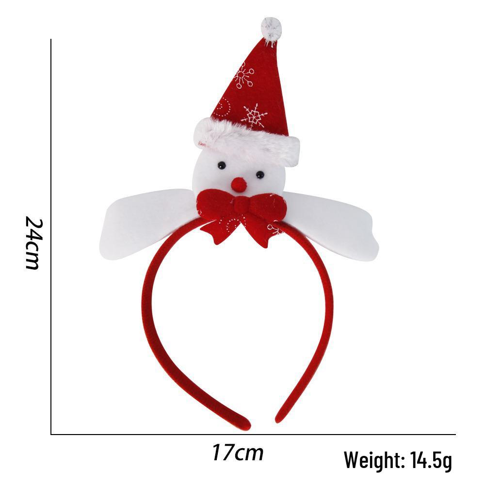 Festive Christmas Headband: Santa Claus, Reindeer & Tree Antler Headpiece for Holiday Parties