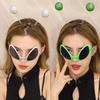 Alien Headband Prank Sunglasses - Multicolor Masquerade Party Accessory
