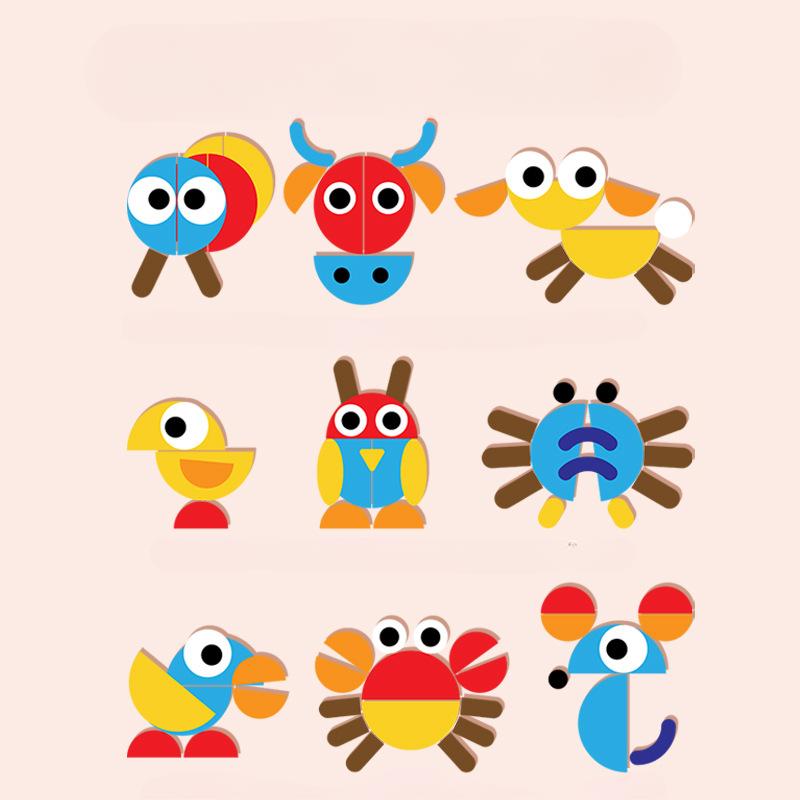 Παιδικό Μοντεσσοριανό Διασκεδαστικό Γεωμετρικό Δημιουργικό Παζλ Παζλ Προσχολικής Εκπαίδευσης Ανάπτυξη Σκέψης Προσχολικός Διαφωτισμός Ξύλινα Παιχνίδια