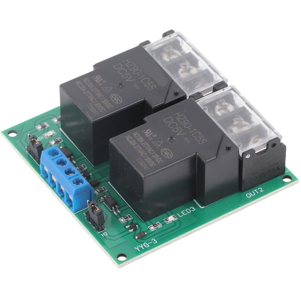 High Power YYG-3 Optocoupler Isolation Relay 30A DC5/12V Two Way Relay Module Two Way 30A Relay Module Power Switching