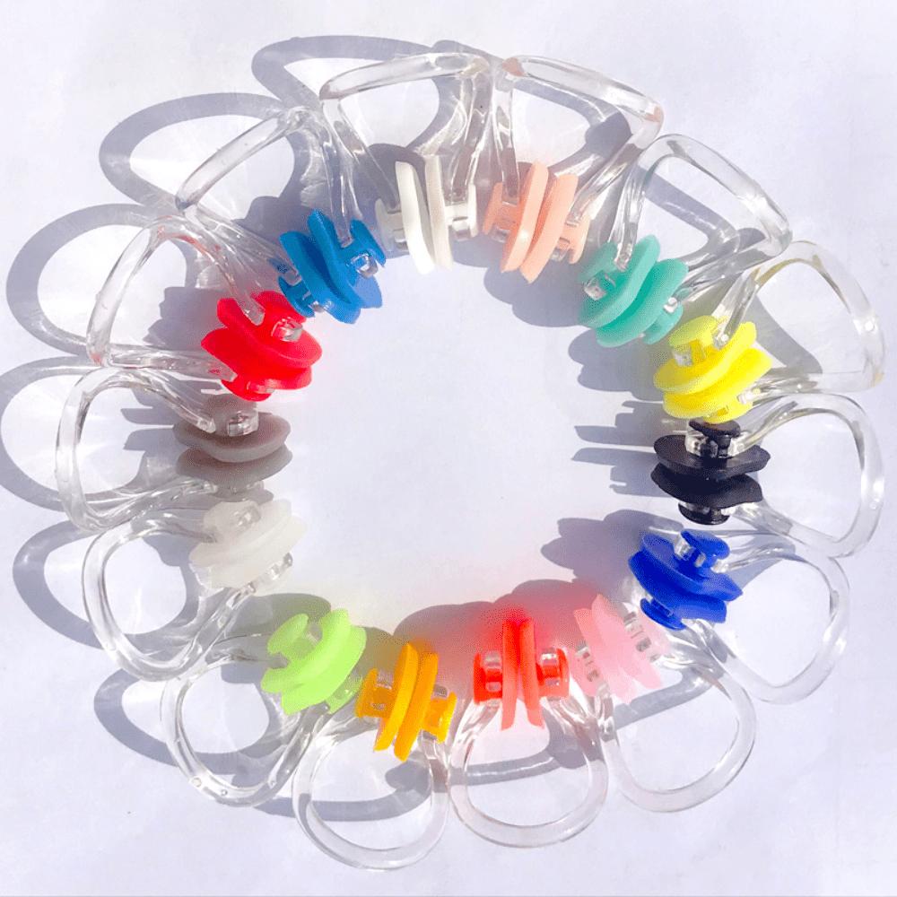 5 Multi-color Silicone Nose Clips, High-quality and Soft, Reusable, Comfortable Fit, Suitable for Swimming and Diving