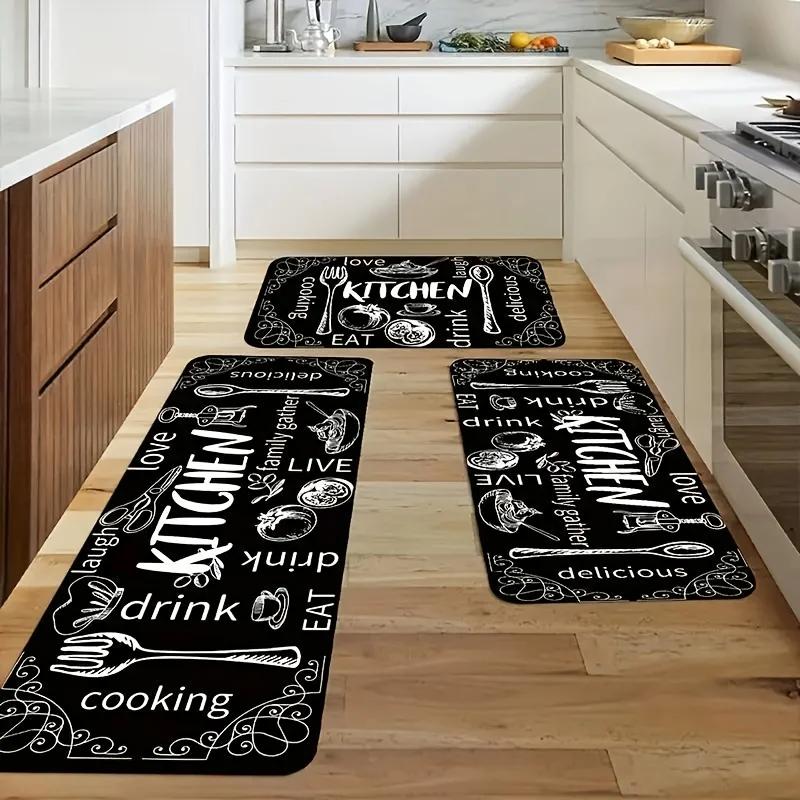 Anti-slip Kitchen Floor Mat Home Entrance Doormat Decor Hallway Balcony Runners Rugs Laundry Room Floor Mat Living Room Carpet