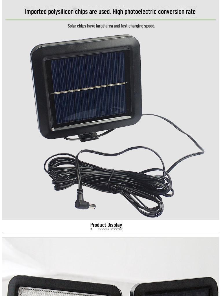 Outdoor Solar Motion Sensor Wall Lights with Remote Control for Courtyard and Corridor