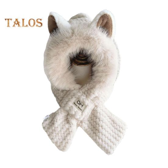 

Модная плюшевая шапка, шарф с лисьими ушками, супермягкая ультра-толстая ветрозащитная плюшевая шапка-бини, зимняя шапка бежевый