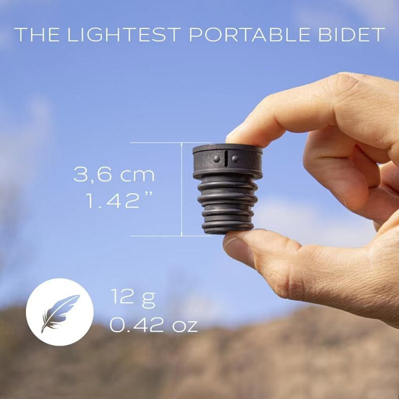 Langlebige tragbare Reisekappe für Toiletten, ultraleichte Wasserflasche, Hygieneaufsatz für Wandern oder Camping